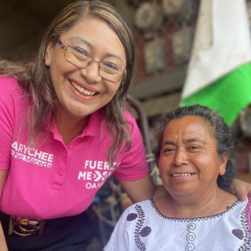 Marycheé Sánchez, Lleva su Mensaje y Propuestas al Mercado de Zaragoza